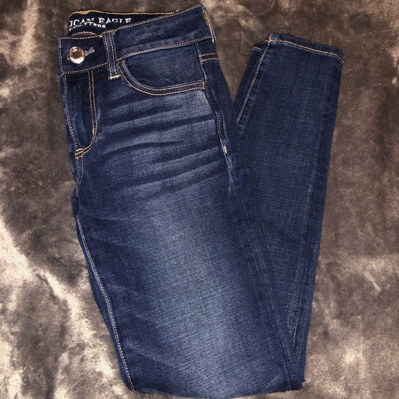 Dark Wash American Eagle Jeans - Picture 1 of 3
